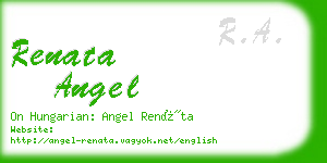 renata angel business card